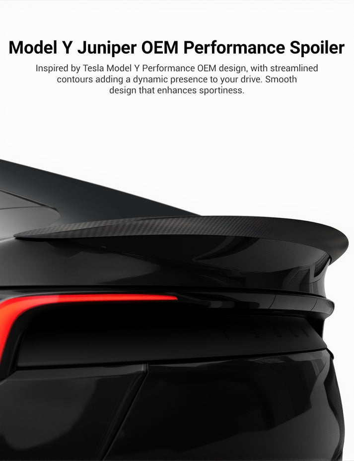 Performance Carbon Fiber Spoiler for Tesla Model Y Juniper 2025+