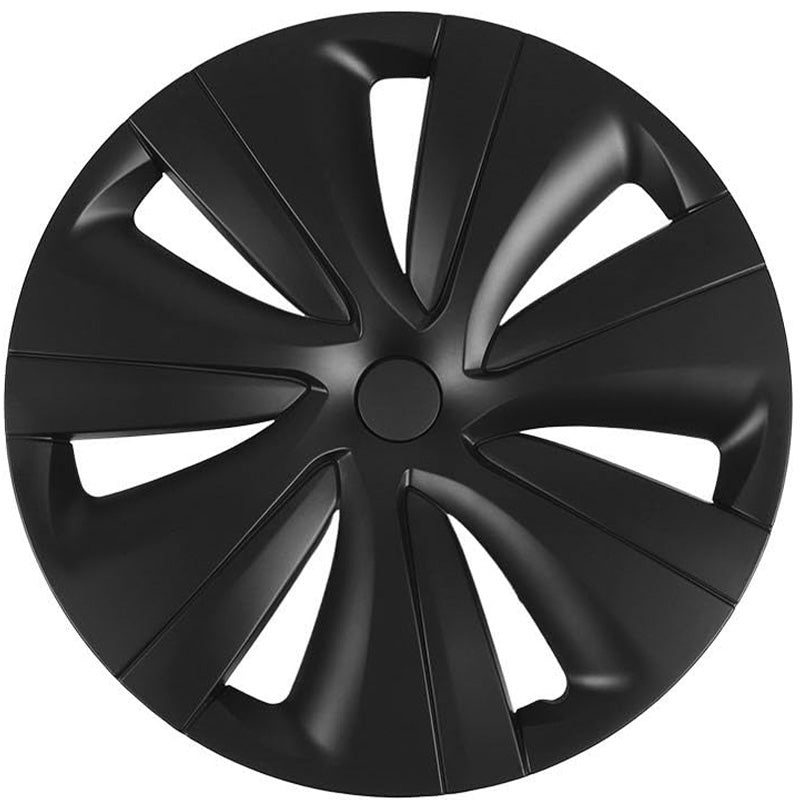 Model Y 19'' Gemini Wheels Cover Hubcaps Replacement 4PCS for Tesla (2020-2024) Dual-piece Matte Black