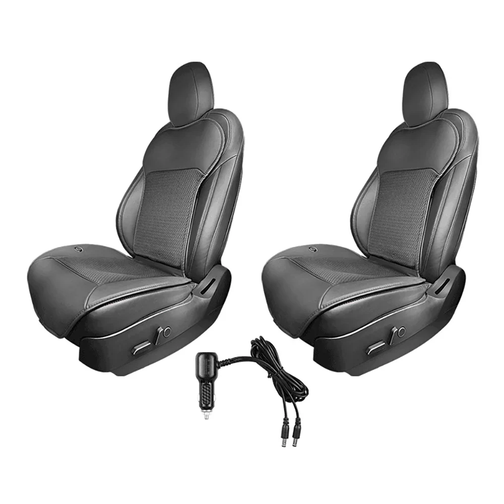 Exclusive Ventilated Seat Cushion For Tesla Model 3/Y/3 Highland Model 3 Y Highland Black(2Pcs)