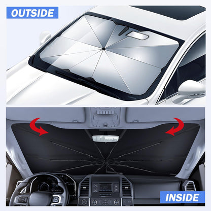 Fiberglass Windshield Sunshade Umbrella Custom Fit for Auto Sedan SUV