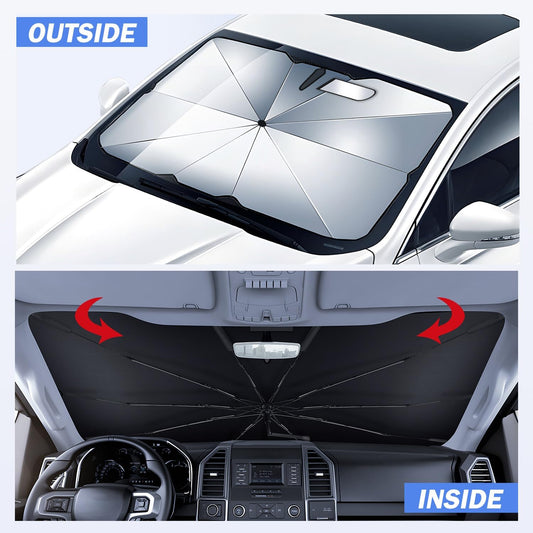 Fiberglass Windshield Sunshade Umbrella Custom Fit for Auto Sedan SUV
