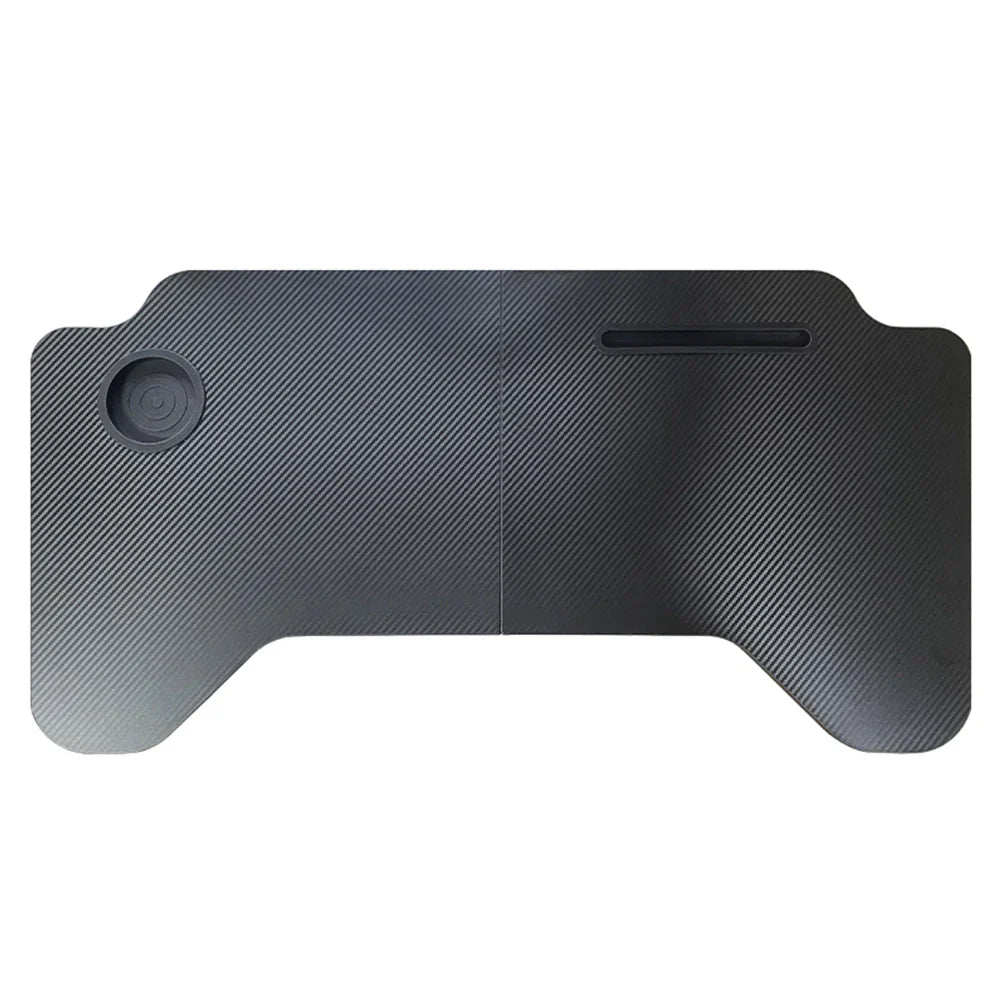 Foldable Carbon Fiber Car Laptop Tray Desk Food Table For Tesla Model 3/Y Model 3 Style B
