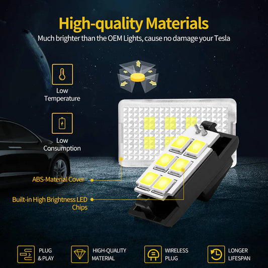 Footwell Ambient LED Light suitable for Tesla Model 3/Y/X/S (Pack of 4)