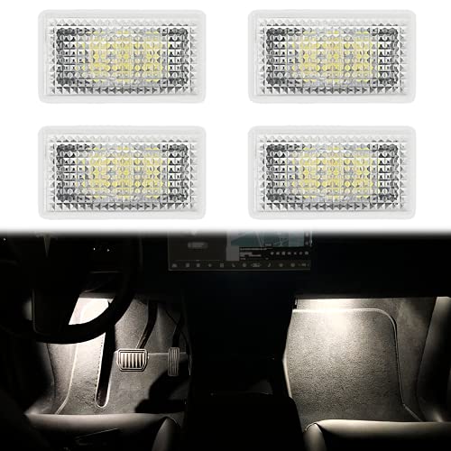 Footwell Ambient LED Light suitable for Tesla Model 3/Y/X/S (Pack of 4) White