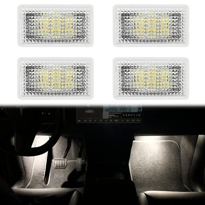 Footwell Ambient LED Light suitable for Tesla Model 3/Y/X/S (Pack of 4) White