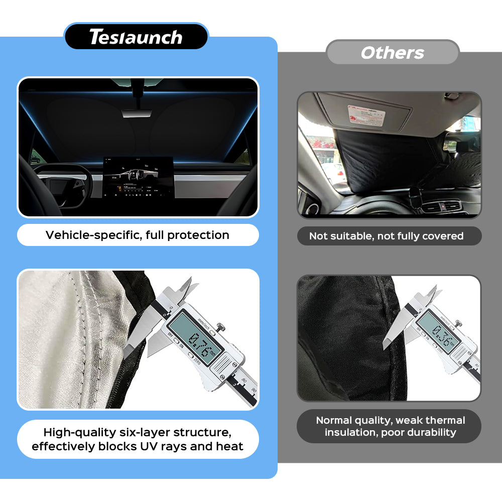 Front Windshield Sunshade Sun Visor for Tesla Cybertruck