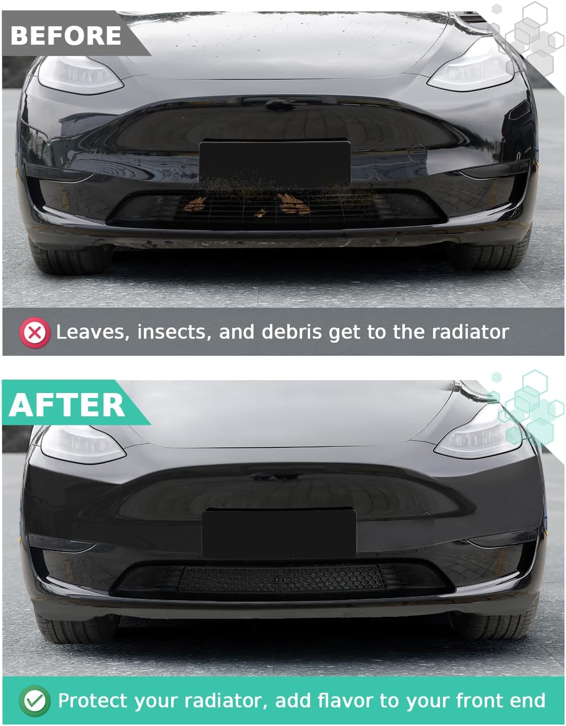 Front Grill Stainless steel Mesh for Tesla Model Y 2020-2025