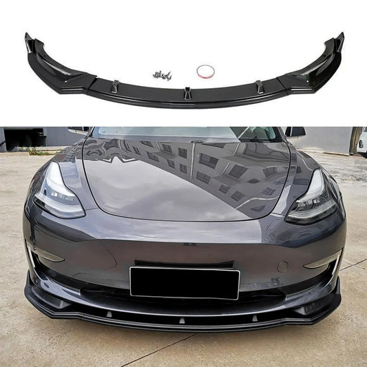Front Bumper Lip Kit For Tesla Model 3 (2017-2023)