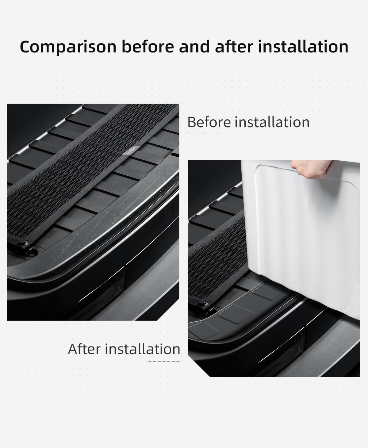 Anti-Scratch TPE Front Trunk Sill Plate Cover for Tesla Cybertruck