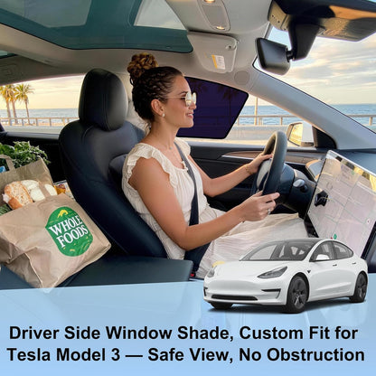 UV Blocker Front Rear Window Sunshade For Tesla Model 3/Y Juniper