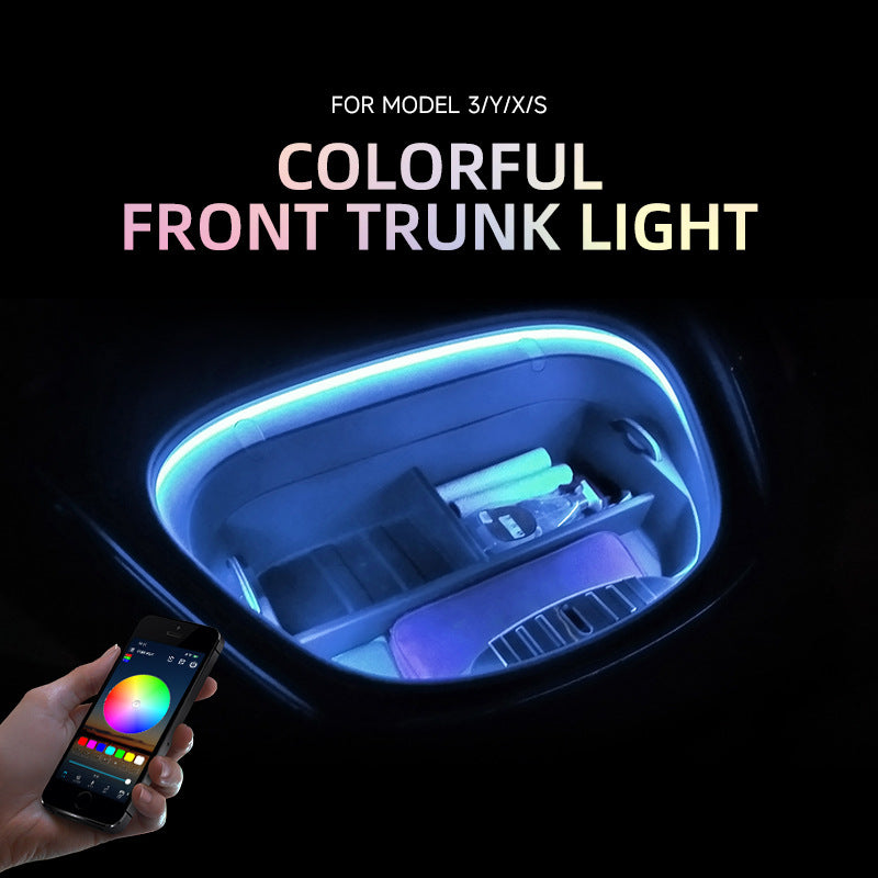 Model 3/Y Frunk LED Light Strip+App Remote Controller for Tesla