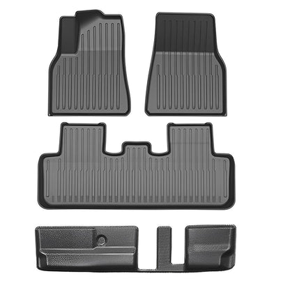 Full Set Trunk Mat Cargo All-Weather Floor Mats For Tesla Model Y Model Y (2020-2023) 7 Seats Floor Mat (3-4 PCS)