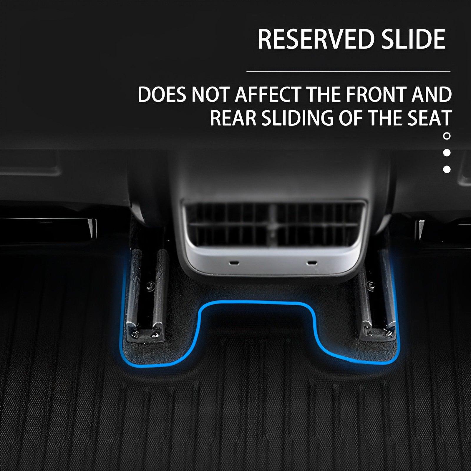 Full Set Trunk Mat Cargo All-Weather Floor Mats For Tesla Model Y