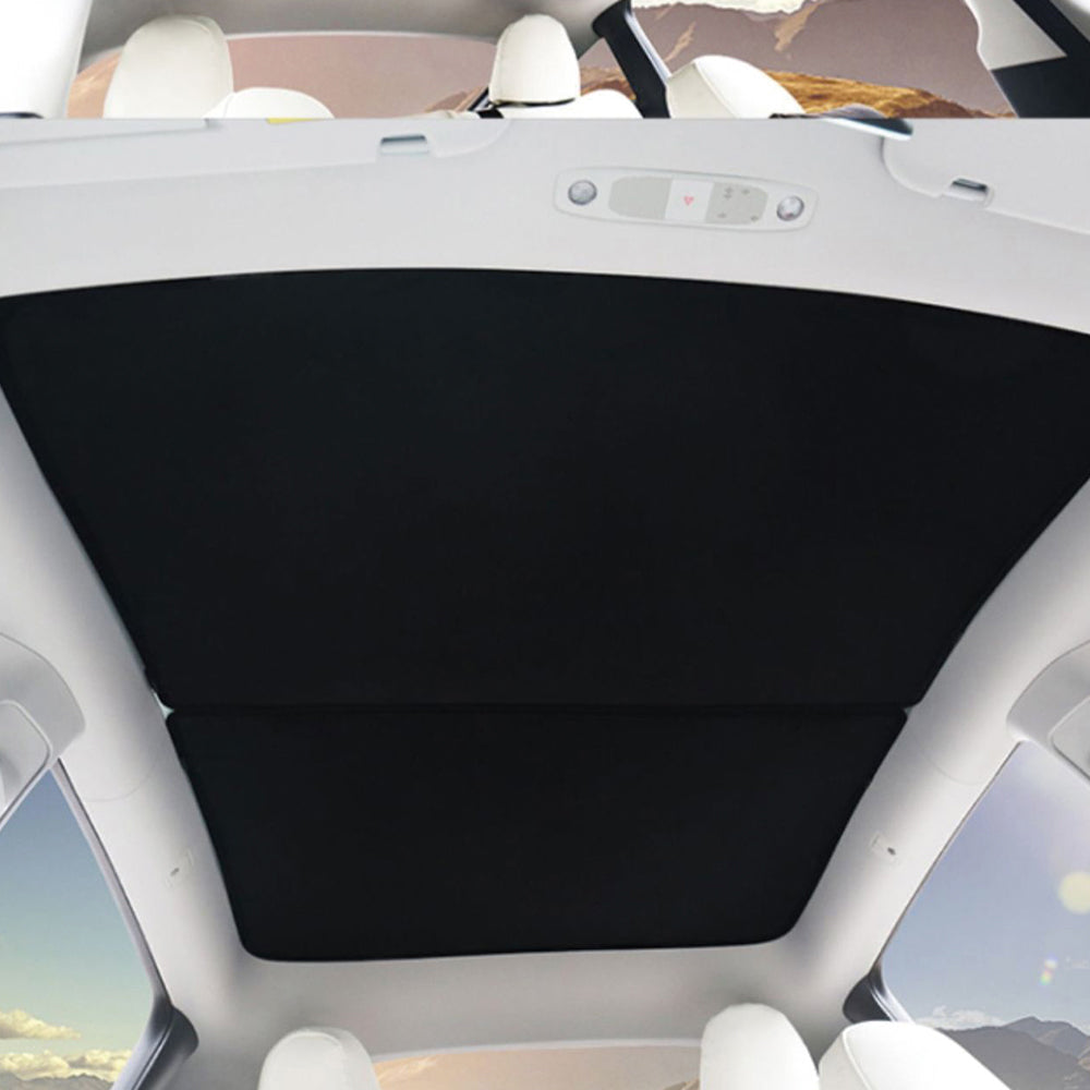 Glass Roof Sun Shade For Tesla Model 3 Y Black Model Y