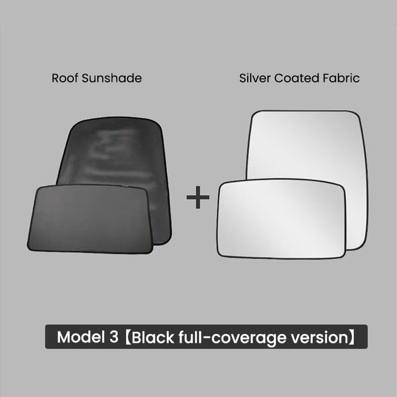 Glass Roof Sunshade for Tesla Model 3 (2017-2023)