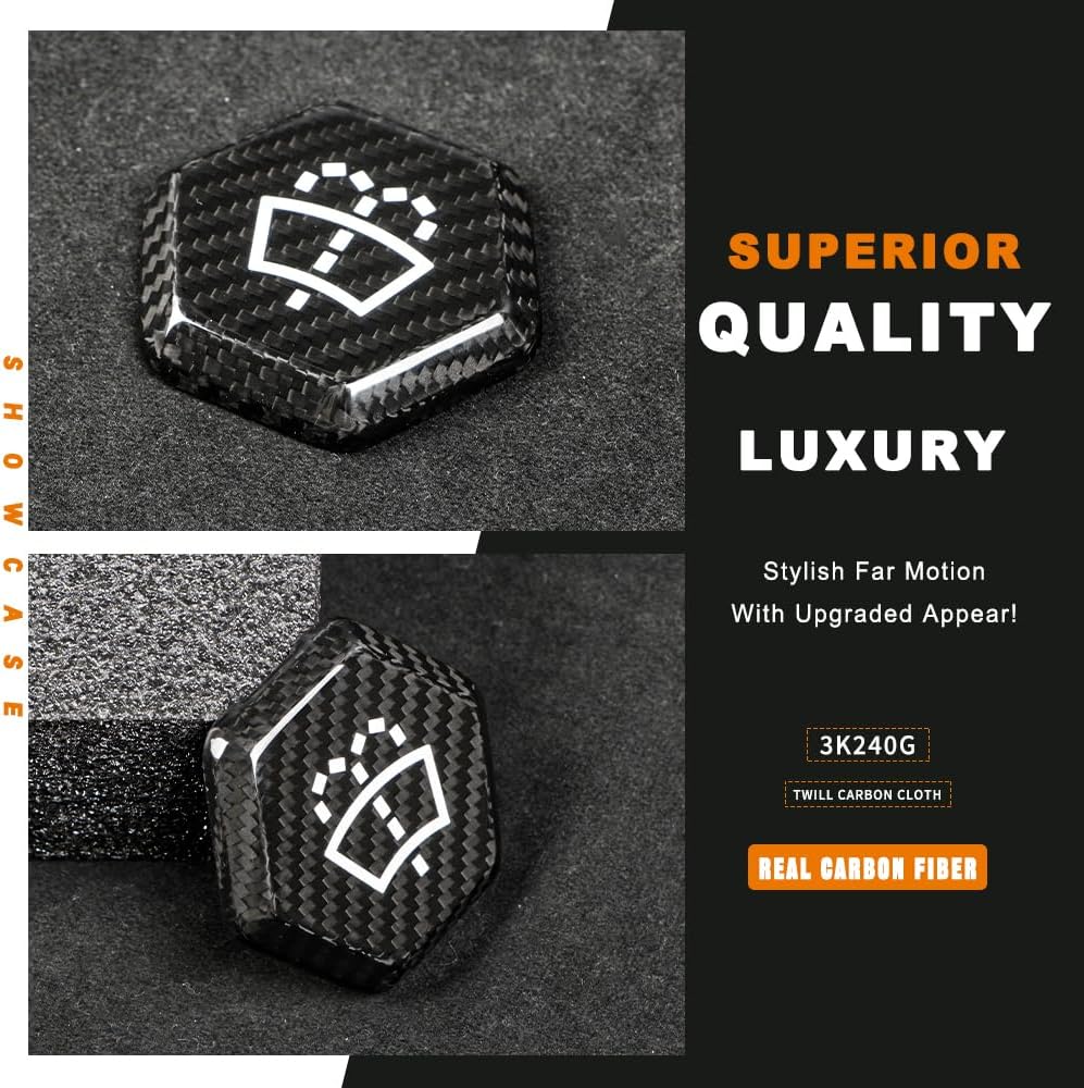 [Real Carbon Fiber] Windshield Washer Fluid Cap Cover for Tesla Cybertruck