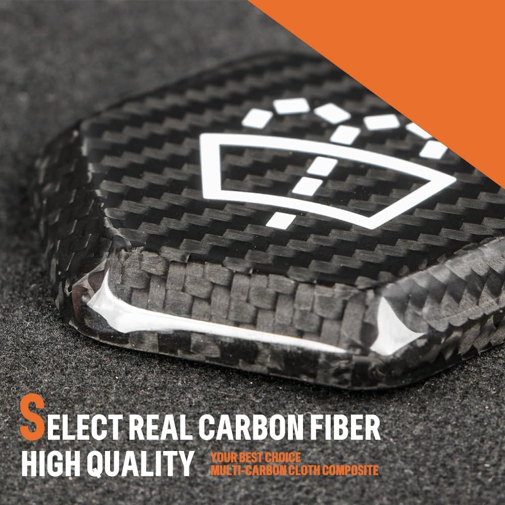 [Real Carbon Fiber] Windshield Washer Fluid Cap Cover for Tesla Cybertruck