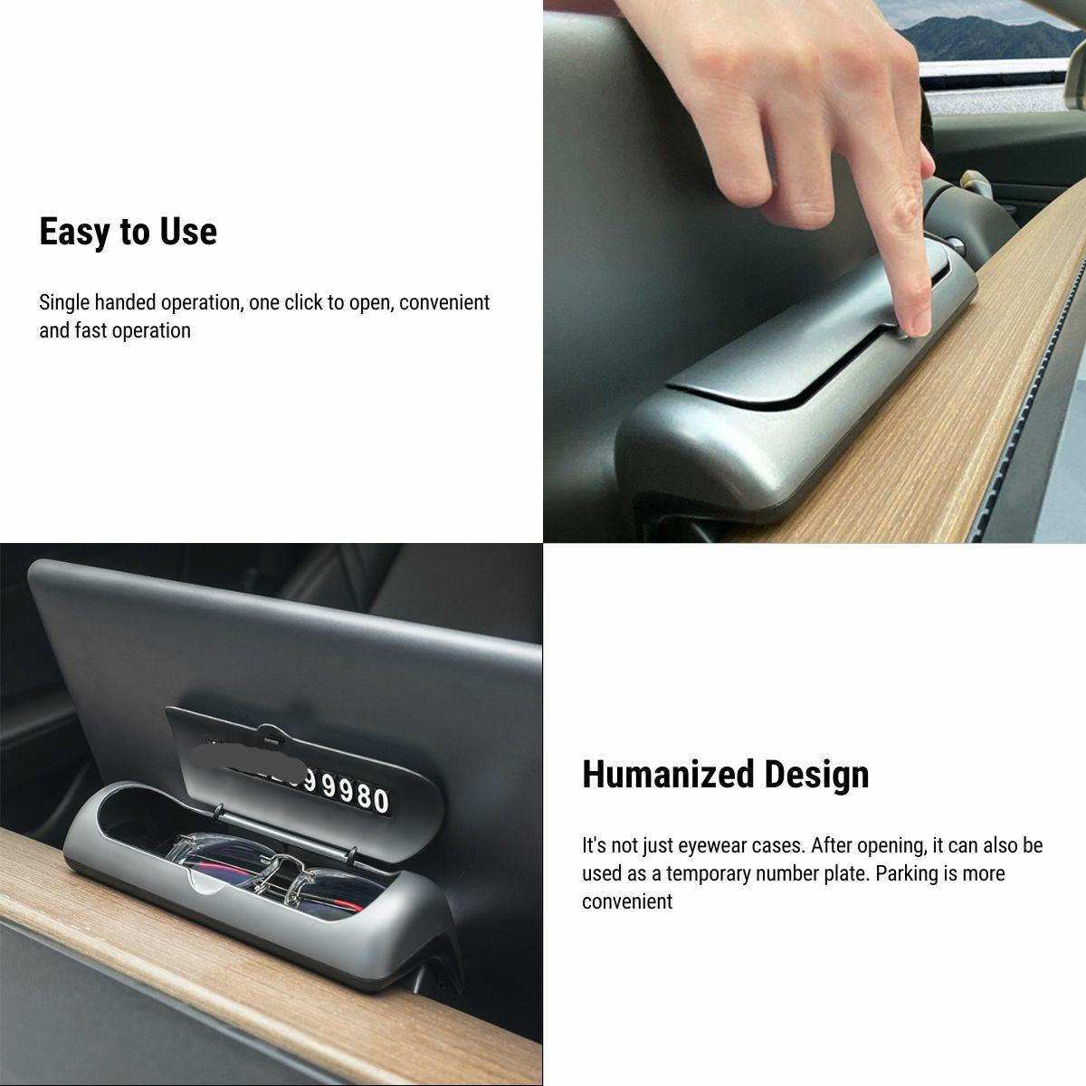 Glasses Case Interior Modification Sunglasses Holder for Tesla Model 3 Y