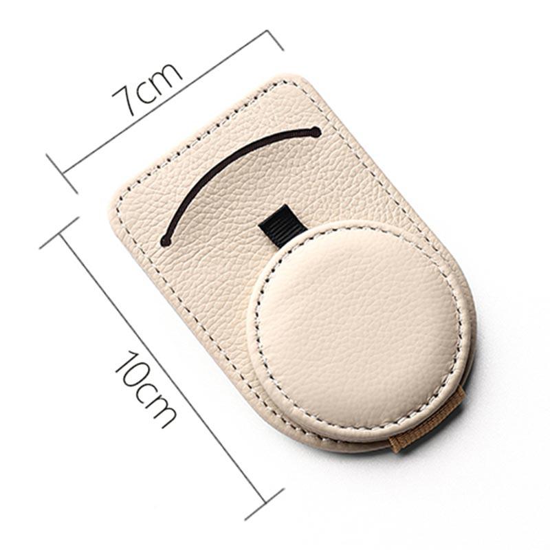 Glasses Clip & Key Card Holder for Tesla Model S, 3, X, Y Beige
