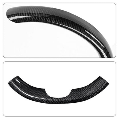 Gloss Real Carbon Fiber Steering Wheel Caps Cover for Tesla Model 3/Y