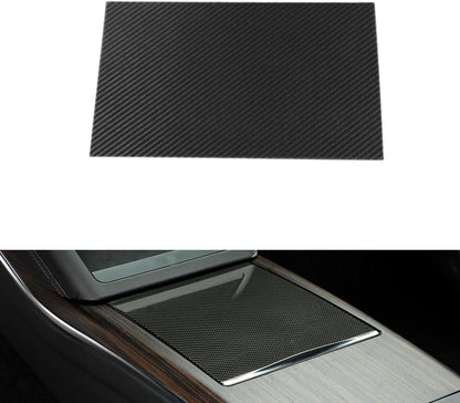[Real Carbon Fiber] Center Console Panel Cover For Model X/S Glossy Carbon Fiber