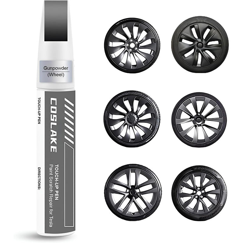 DIY Wheel Rims Touch Up Paint Pen for Tesla Model 3/Y/S/X Gunpowder