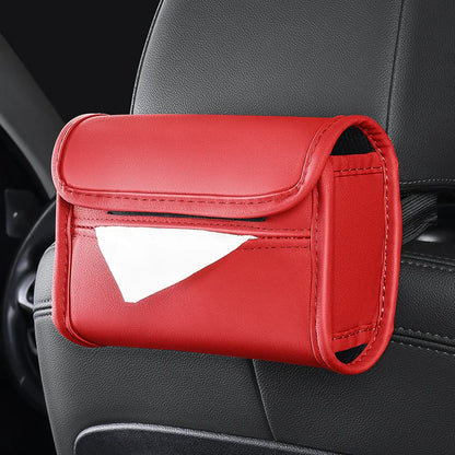 Hanging Car Tissue Box – Universal Fit for All Cars 1 PC Red