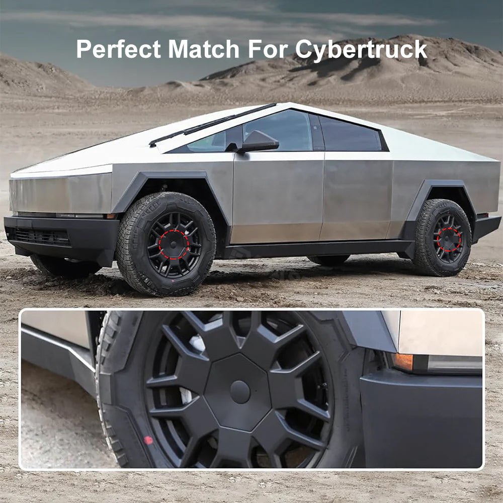 Heptagonal Center Hub Caps Lug Nut Covers for Tesla Cybertruck