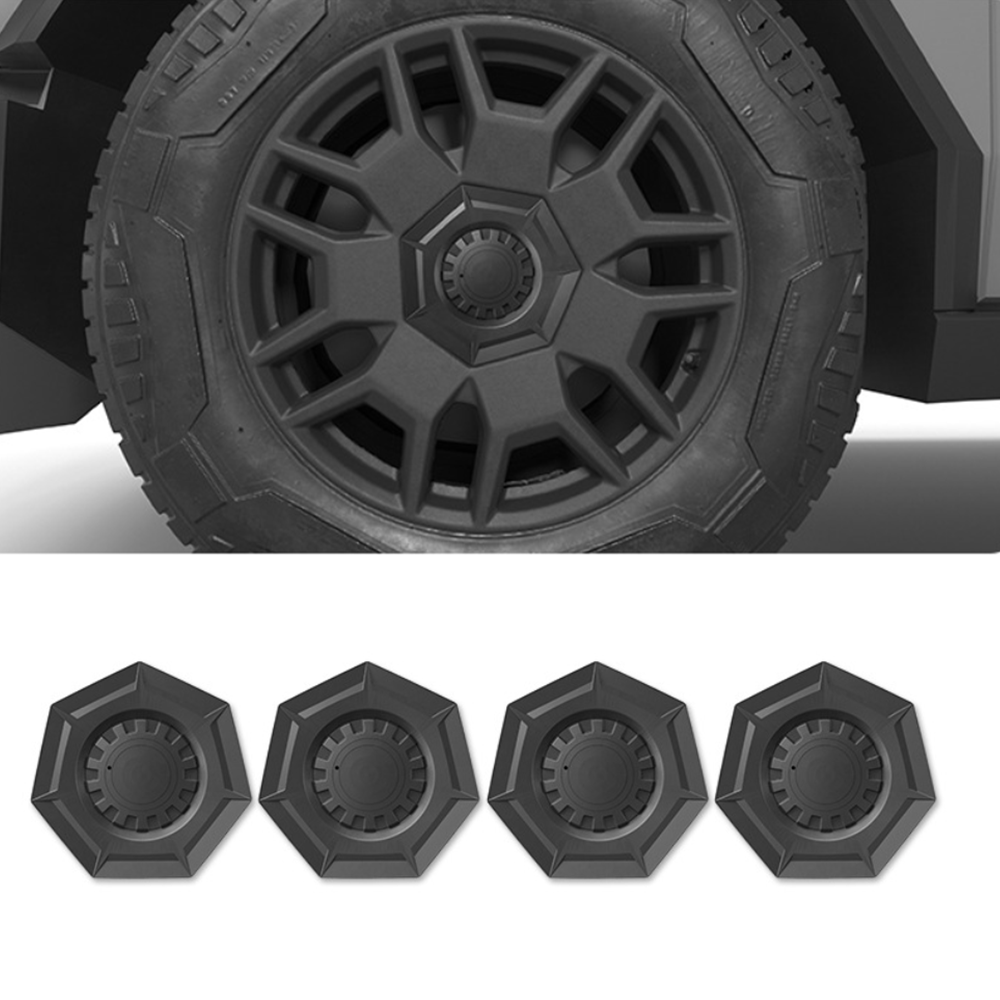 Heptagonal Center Hub Caps Lug Nut Covers for Tesla Cybertruck Starburst