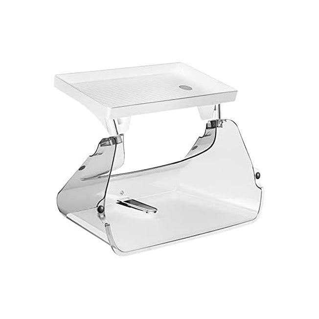 Hidden Tray Storage Under Screen Center Console Organizer Tissue Holder For Tesla Model 3 Y White