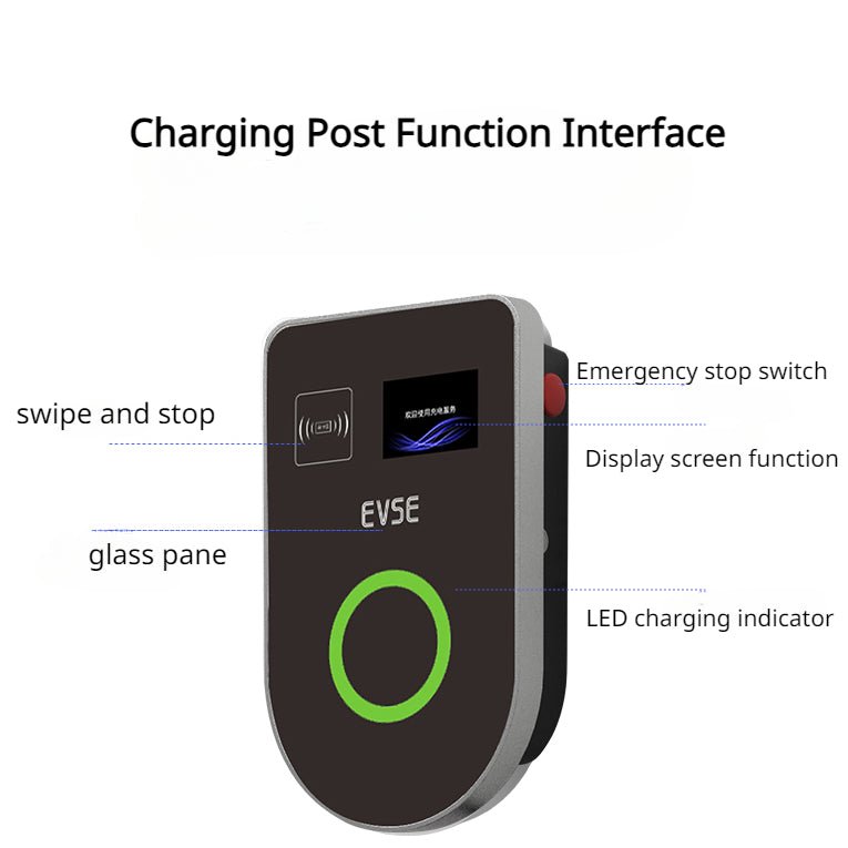 Home J1772 Level 2 EV Charging Station【U-Shape Style】|48A|240V|11.52KW/h|NEMA 14-50 Plug/Hardwire|16ft