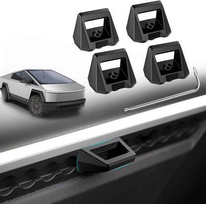 Gold Silver Black Truck Bed Rail Track Hooks For Tesla Cybertruck