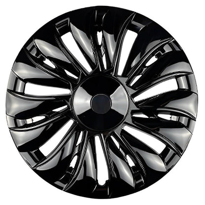 Model Y 19'' Gemini Wheels Cover Hubcaps Replacement 4PCS for Tesla (2020-2024) Hurricane Glossy Black