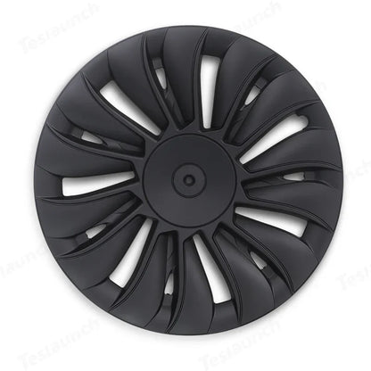 Model Y 19'' Gemini Wheels Cover Hubcaps Replacement 4PCS for Tesla (2020-2024) Hurricane Matte Black