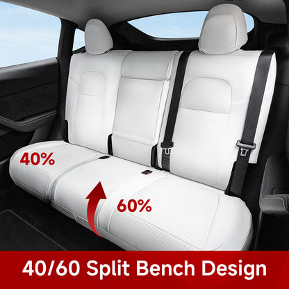 All-Inclusive Tesla Model Y 7 Seater Seat Cover (2nd-Row 40/60 Split Bench Design)