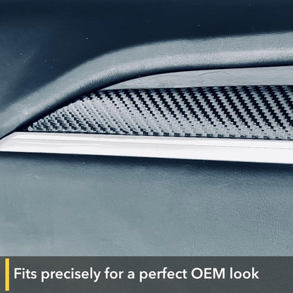 16PCS Carbon Fiber Interior Decoration Center Console Cover Wrap Kit For Tesla Model X/S