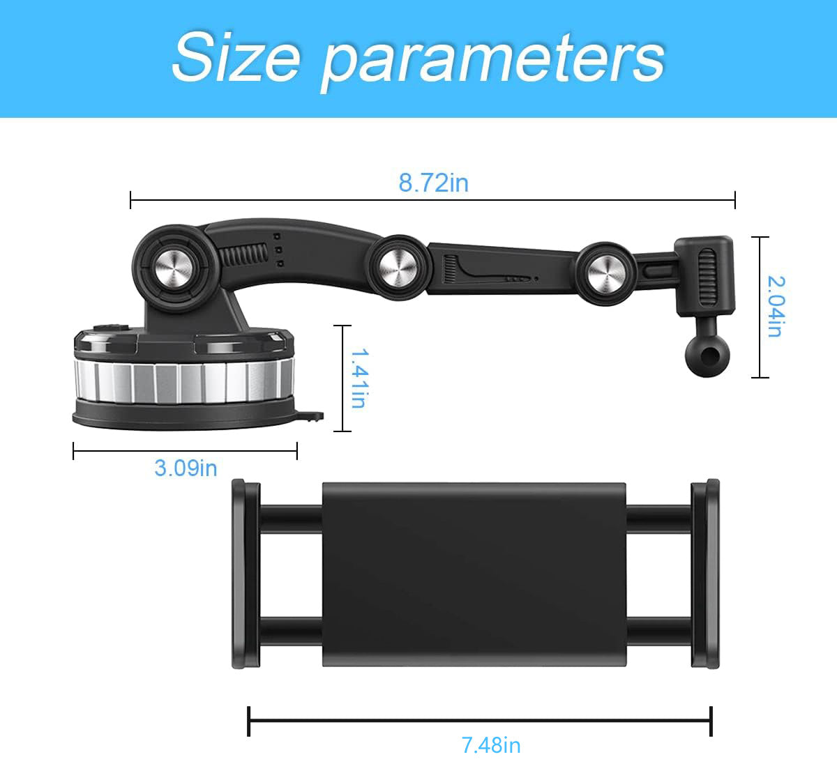Hands-Free Ipad Holder Tablet Holder for Car Rear Seat for Tesla Model 3/Y/S/X/Cybertruck