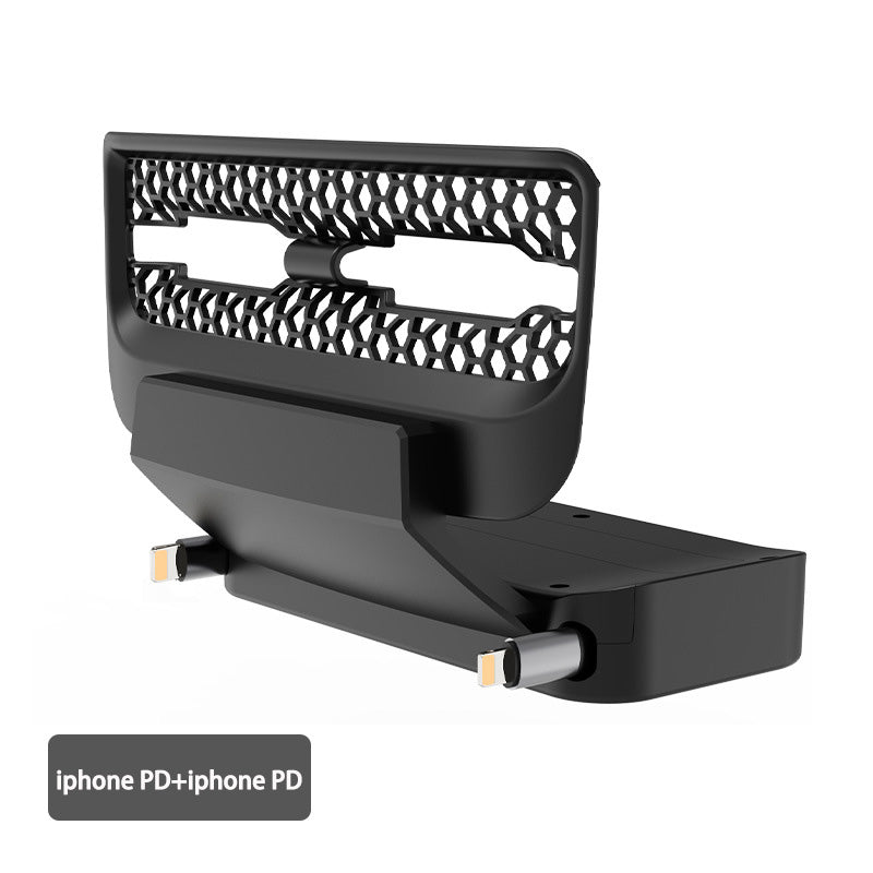 Model 3/Y 2-in-1 USB Hub Rear Air Outlet Protective Cover Expansion Cable for Tesla(2021-2024) iphone PD+iphone PD