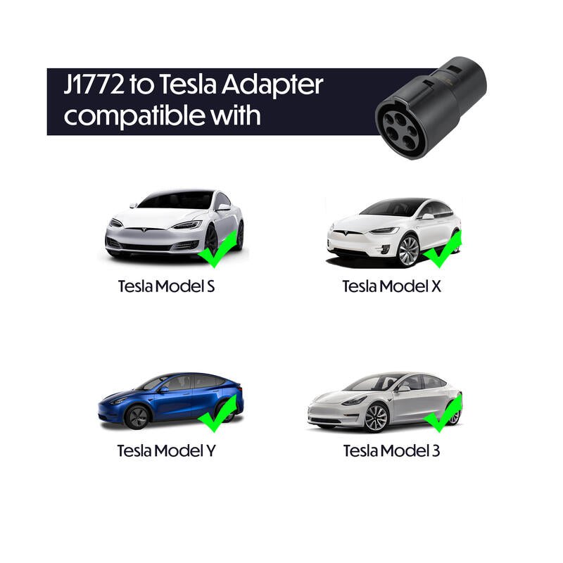 J1772 to Tesla Charger Adapter | 250V | 60A