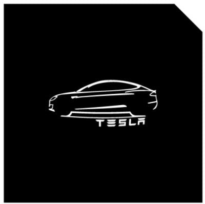LED Logo Tesla Puddle Lights for Model 3 Highland / Y / S / X