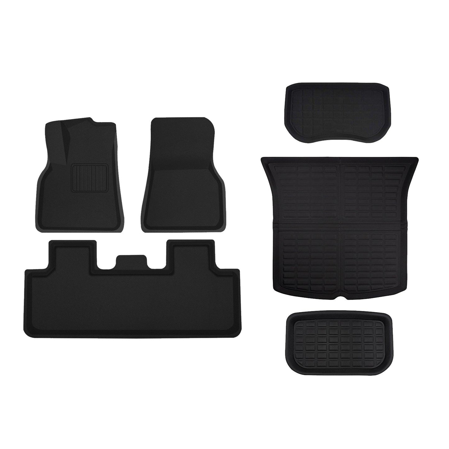 Lamination Cutting All-Weather Floor Mats For Tesla Model 3 (2017-2023) Model 3 (2017-2023) Full Set (6 PCS)