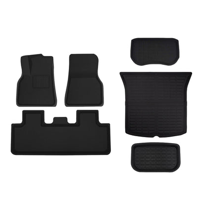 Lamination Cutting All-Weather Floor Mats For Tesla Model 3 (2017-2023) Model 3 (2017-2023) Full Set (6 PCS)