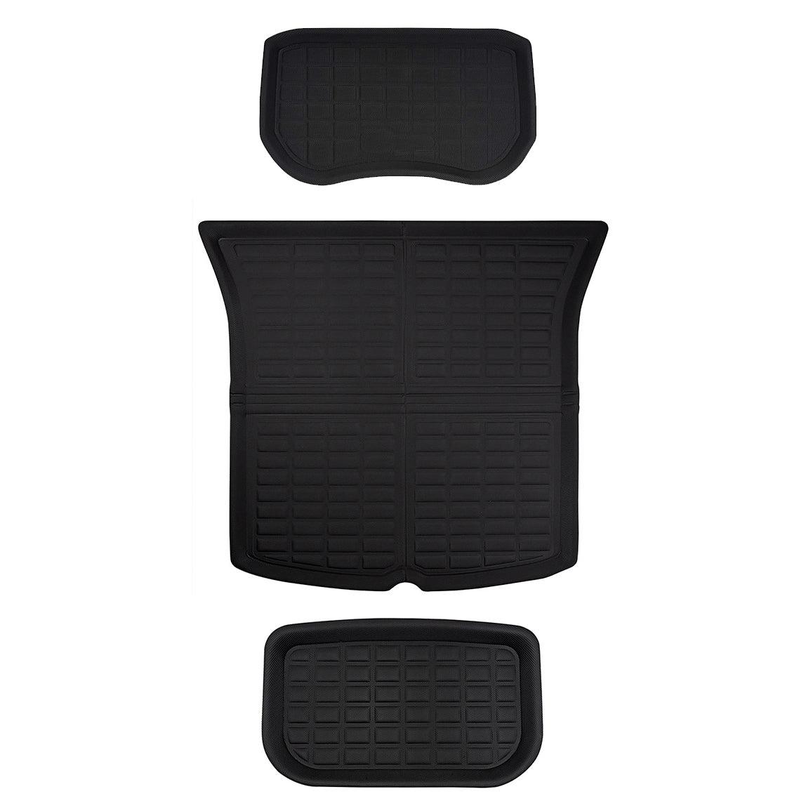 Lamination Cutting All-Weather Floor Mats For Tesla Model 3 (2017-2023) Model 3 (2017-2023) Frunk & Trunk Upper Lower Mat (3 PCS)