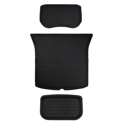 Lamination Cutting All-Weather Floor Mats For Tesla Model 3 (2017-2023) Model 3 (2017-2023) Frunk & Trunk Upper Lower Mat (3 PCS)