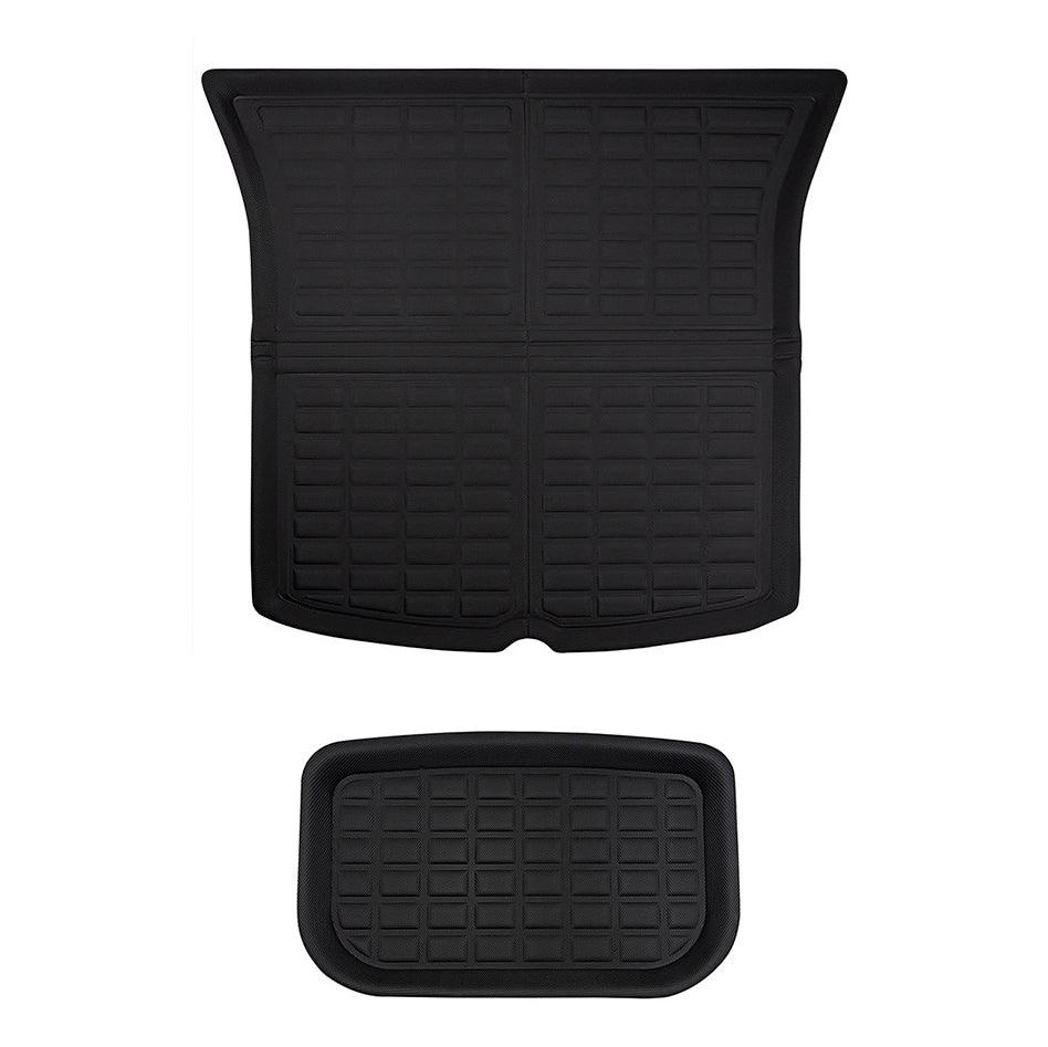 Lamination Cutting All-Weather Floor Mats For Tesla Model 3 (2017-2023) Model 3 (2017-2023) Trunk Mat - Upper & Lower (2 PCS)
