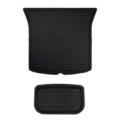 Lamination Cutting All-Weather Floor Mats For Tesla Model 3 (2017-2023) Model 3 (2017-2023) Trunk Mat - Upper & Lower (2 PCS)