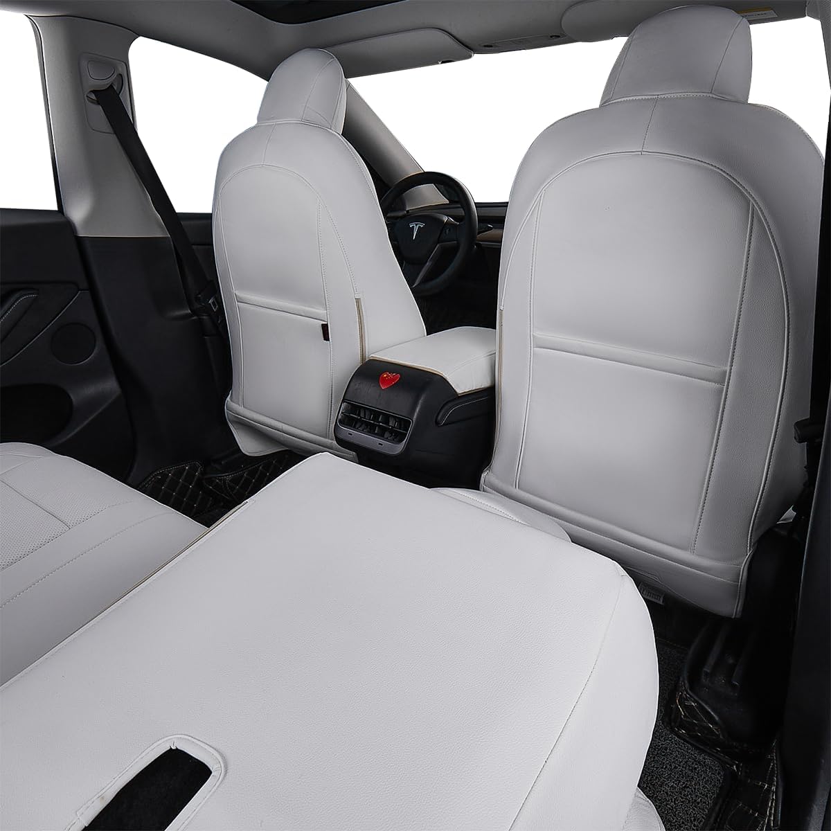 Leather Car Seat Covers for Select Trucks Tesla Cybertruck 2024