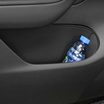 Leather Door Side Storage Bag Tray Organizer for Tesla Model Y