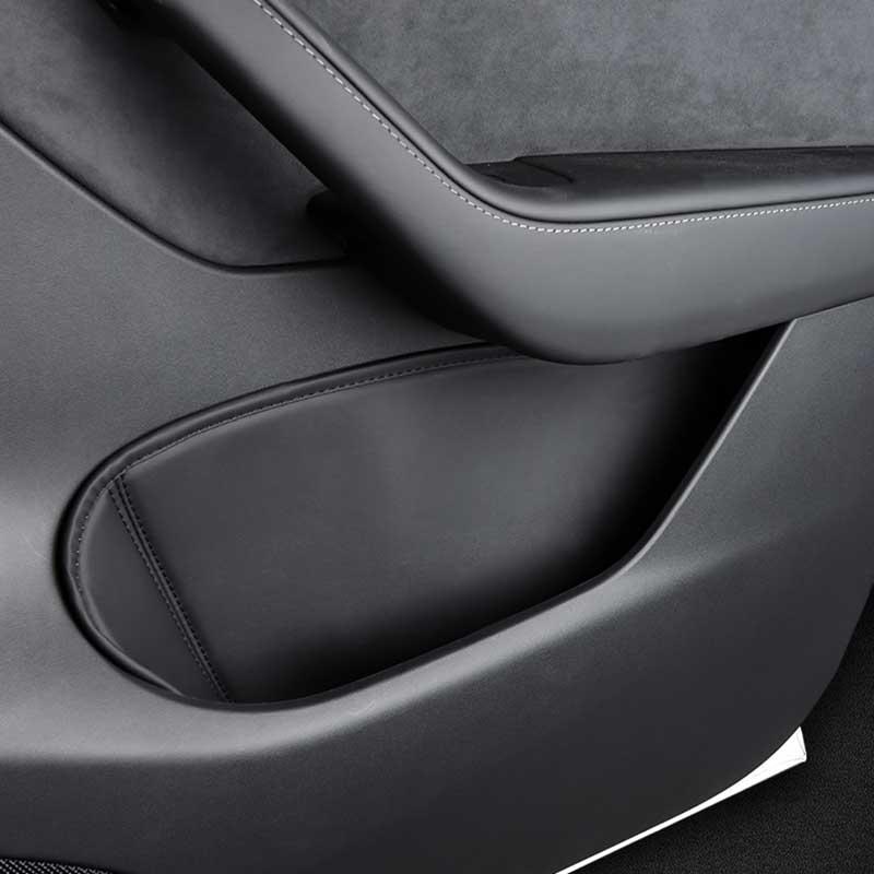 Leather Door Side Storage Bag Tray Organizer for Tesla Model Y