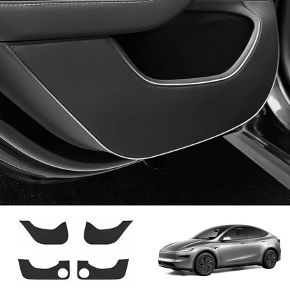 Leather Door Kick Guards for Tesla Model Y Juniper 2025+ / Model 3 Highland 2024+ Model Y Juniper 2025+